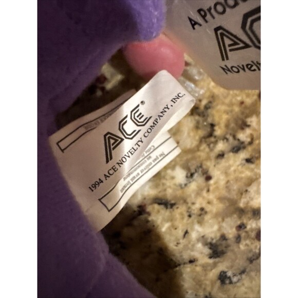 Vintage Tiny Toon Adventures Dizzy Devil Stuffed Plush Warner Bros 1990 Ace - Picture 4 of 9